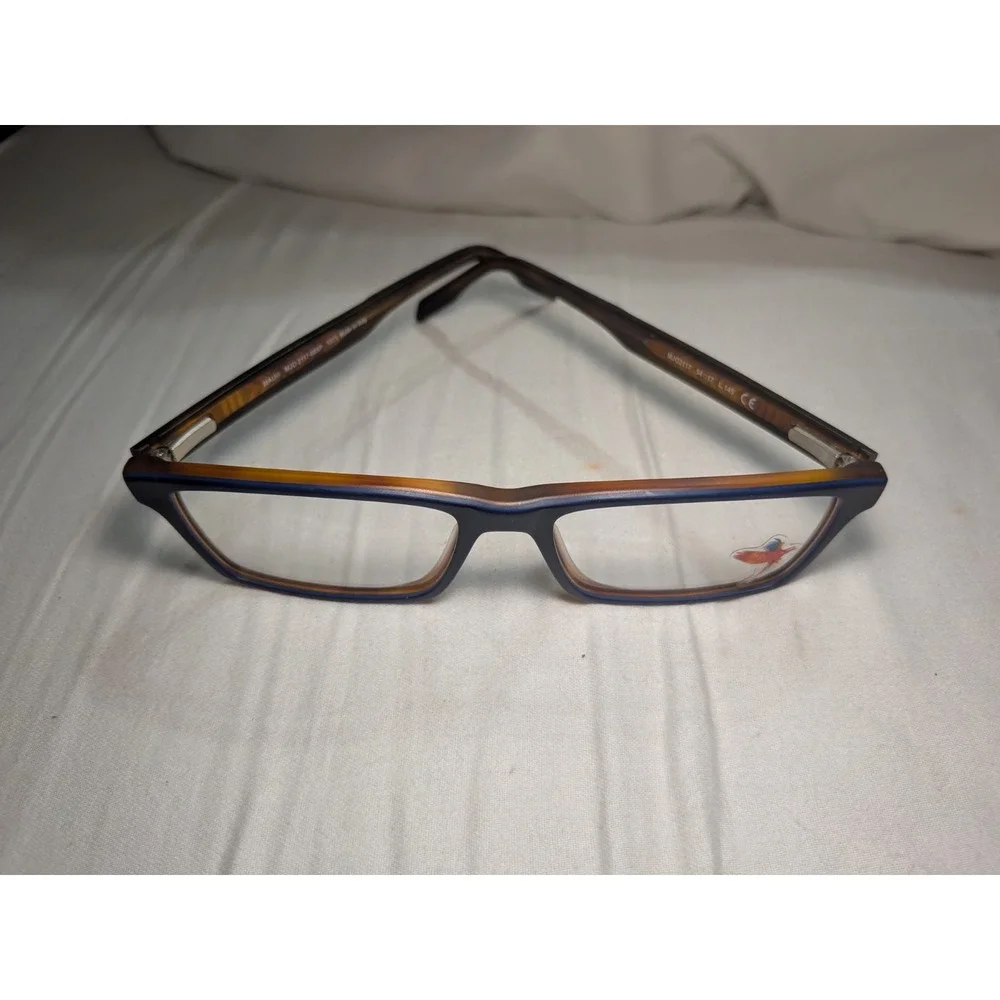 Maui Jim Eyeglasses MJO 2117-08SP Blue/ Brown Square Frame Italy 54[]17 145
